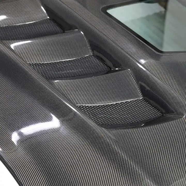 New for Mustang 2018-2022 Carbon Fiber Front Bumper Bolt-On Universal Fitment 2-Year Warranty